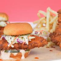 Nash’S 2 Sandwich Combo · 2 of Nash’s famous slider sandwiches made with jumbo, buttermilk herb marinated, double hand...