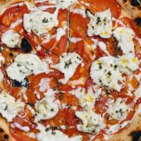 Sud A Sud · pizza | california san marzano tomato, mozzarella di bufala dop, garlic, thyme