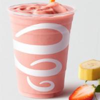 Strawberries Wild® · Contains milk. Apple strawberry juice blend, fat-free vanilla frozen yogurt, strawberries, b...