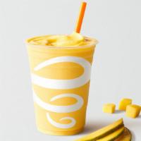 Mango-A-Go-Go® · Contains milk. Passion fruit mango juice blend, mangos, pineapple sherbet.