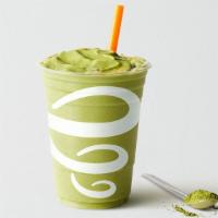 Matcha Green Tea Blast® · Contains milk and soy. Soymilk, fat-free vanilla frozen yogurt, matcha green tea.