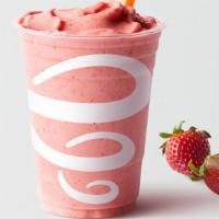 Strawberry Whirl™ · Apple strawberry juice blend, strawberries, bananas.