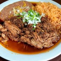 Carne Asada Plate · Served with rice and beans. This plate also comes with guacamole, pico de gallo, lettuce, an...