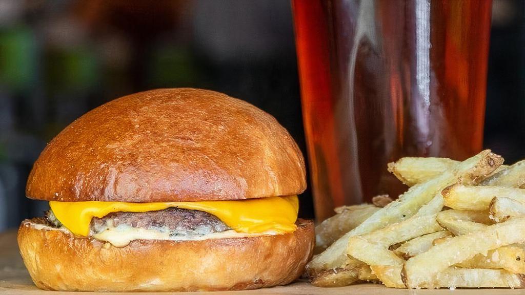 Lil Guy · 1/4 lb burger topped with American cheese & Alabama comeback sauce
