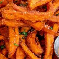 Sweet Potato Fries · Sweet potato fries served with Chipotle Aioli. This item is gluten friendly.  If you have an...