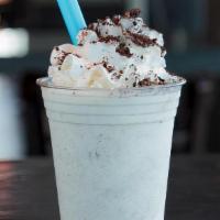 Oreo® Cookies N' Cream · Our signature custard blended with real OREO® Cookie pieces & topped with whipped cream.. OR...