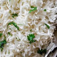 Rice · Vegetarian. Tender and fluffy basmati rice.