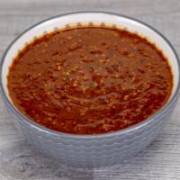 Salsa De Ajonjoli · Sesame seeds add a robust, nutty flavor.
Serve with your favorite dish for a unique touch.