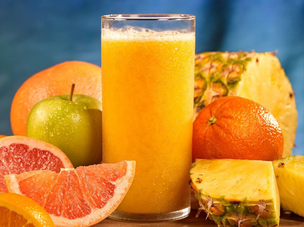 Vitamin C Juice (24 Oz) · Grapefruit, pineapple, apple, and orange.