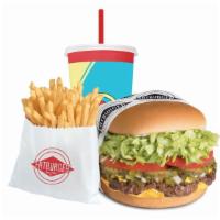 Large Fatburger (1/2Lb) Meal · A big fat burger of ½ lb. 100% pure lean beef, fresh ground and grilled to perfection on a t...