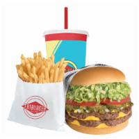 Xxl Fatburger (1Lb) Meal · This double patty burger equals 1 lb. of 100% pure lean beef, fresh ground and grilled to pe...