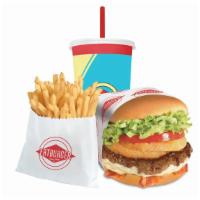 Western Bacon Bbq Fatburger Meal · Yeehaw! Rustle up your hunger for this burger made with 100% pure lean beef, fresh ground an...