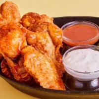 Atomic Wings · Classic Bone-In Chicken Wings, Our HOTTEST wing Sauce, it’s oh so addictive. If you like hea...
