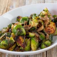 Brussel · Braised with caramelized shallot.