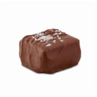 Milk Chocolate Sea Salt Caramel  · Chocolate covered caramels sprinkled with Sel Gris grey sea salt. Serving size: 1/2 piece