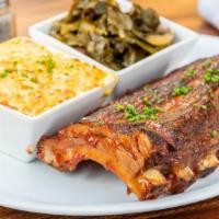 Baby Back · Smoked baby back ribs so tender they fall off the bone.
