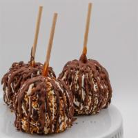 Nutty Wish Caramel Apple · Caramel apple rolled in your choice of almond, pecans or peanuts.