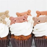 Pup Cups · A safe delicious treat for you pup!!! topped with a dog bone.