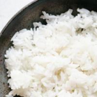 Steamed Rice · Steamed jasmine white rice.