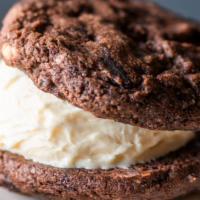 Ice Cream Sandwich · Homemade cookies with ice cream in a handheld dessert sandwich. Ask your server for our dail...