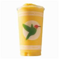 Mahalo Mango · Mango, Pineapple Sherbet, Non-Fat Frozen Yogurt, Papaya Juice. Calories: 170/350/480