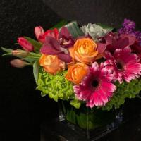 Jewel Tones · One of our larger pavé styled arrangements makes a big impact with its variety of bright jew...