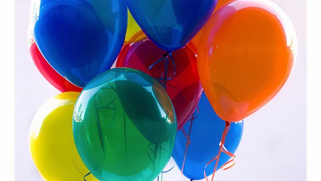 Dozen Latex Balloons  · Assorted Colors.