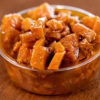 Candied Yams · Our House Cut Jewel Yams, are made with Butter, Cinnamon, Nutmeg, Clove, Ginger, Granulated ...