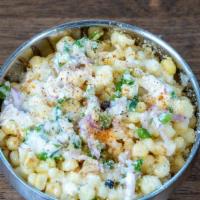Street Corn · Fresh Corn Removed From The Cob In House, Parmesan Cheese, Mayo, Jalapeño, Chile Powder and ...