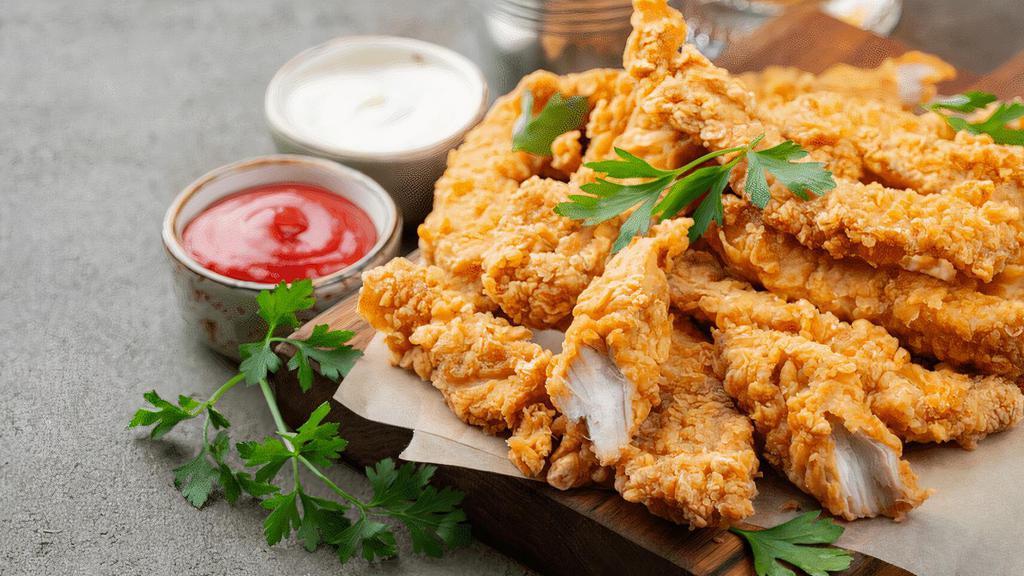 Chicken Tenders Combo (8 Tenders) · 8 pcs Crispy fried chicken tenders with a choice of side and a drink!