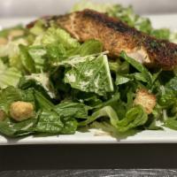 The Caesar Salad · Fresh romaine lettuce, croutons, parmesan, & homemade Caesar dressing. Add chicken, shrimp, ...