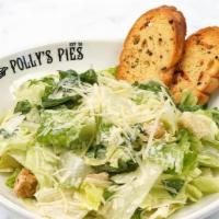 Caesar Salad · Crisp romaine, house-made croutons, and parmesan cheese tossed in a zesty Caesar dressing. S...