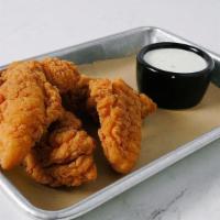 Chicken Tenders · Tossed in your choice of Citrus Mango BBQ, Traditional BBQ, or Buffalo Sauce and served with...