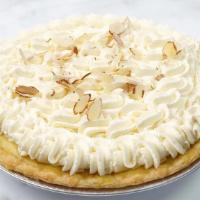 Banana Cream · Plump fresh bananas lavished in creamy vanilla custard and topped with whipped cream and alm...