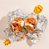 Shrimp Wham! Burrito · House burrito with grilled shrimp, white rice, pinto beans, pico de gallo, guacamole, cheese...