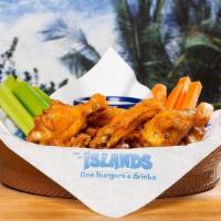 Wings  · Your choice of traditional spicy buffalo, BBQ or teriyaki. Served with carrots, celery & ran...