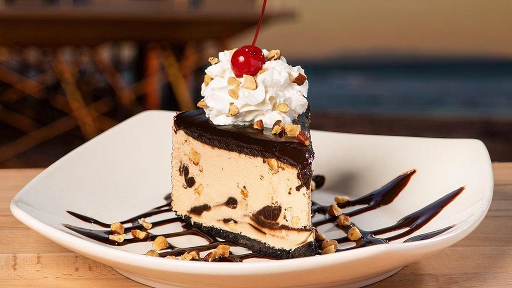 Kona Pie  · Perfect for sharing! Mocha almond fudge ice cream & cookie crust topped w/chocolate fudge, roasted almonds & a cherry.