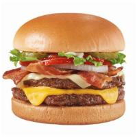 Bacon Two Cheese Deluxe 1/3Lb* Double · A Signature Stackburger with two 100% seasoned real beef patties, topped with perfectly melt...