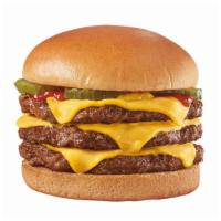 Original Cheeseburger 1/2Lb* Triple · A Signature Stackburger with three 100% seasoned real beef patties, topped with perfectly me...