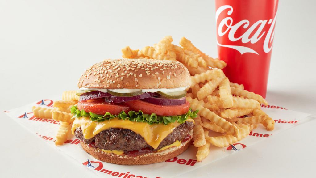 Burger Meal (Fries + Drink) · 1320-2010 cal.