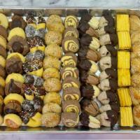 Assorted Mixed Cookies (Half Sheet) · Assorted mixed tray of our famous freshly baked middle Eastern cookies. Serves 60-70 people....