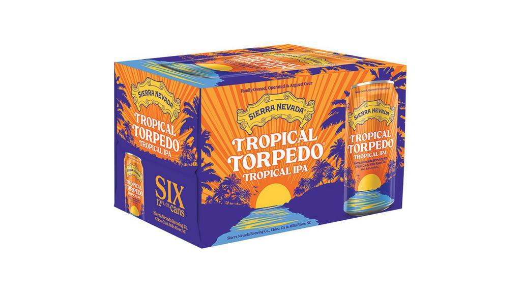 Sierra Nevada Tropical Torpedo Ipa Can (12 Oz X 6 Ct) · Our “Hop Torpedo” amplifies big aromas of citrus, pine, and herbal character.