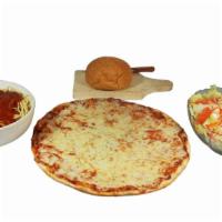 Family Dinner For 4 · Served family style. Family salad, spaghetti with housemade meat, or marinara sauce, large c...