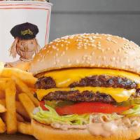 Double Big Cheese® Combo · Double Big Cheese®, Always Crispy Fries®, and a Regular Fountain Drink. This one is double m...