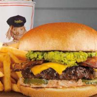 1/3 Lb Natural® Avocado Bacon Cheeseburger Combo · 1/3 lb Natural® Avocado Bacon Cheeseburger, Always Crispy Fries®, and a Regular Fountain Dri...