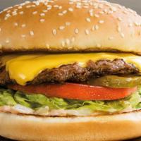 Big Cheese® · The 'go to' for cheeseburger lovers. A 1/4 lb. 100% USDA fire-grilled pure beef patty, Ameri...