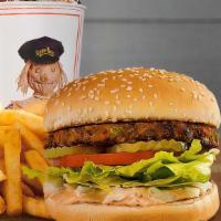 Veggie Burger Combo · Veggie Burger, Always Crispy Fries®, and a Regular Fountain Drink. All veggie and purely del...