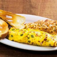 Denver Omelet · A fan favorite. 3 cage-free eggs, hand-cracked and cooked-to-order, with hand-chopped green ...