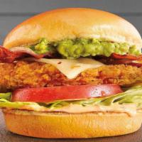 Loaded Fiery Fried Chicken Sandwich · Loaded Fiery Fried Chicken Sandwich: Load up on an all-natural chicken breast, double-batter...