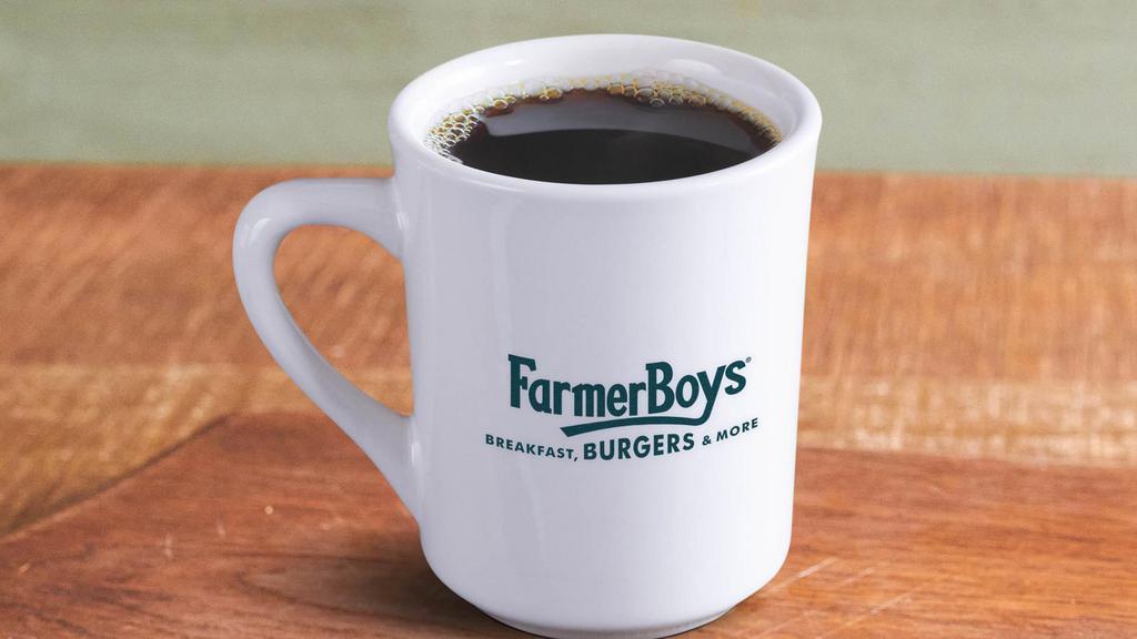 Hot Coffee · Ground fresh for each pot, right before we brew it! Our coffee is made from 100% Colombian beans, locally-roasted, and delivered to each Farmer Boys restaurant by family-owned Lingle Bros. Coffee.